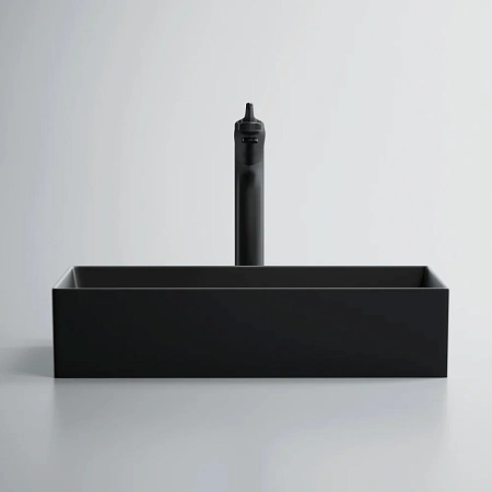 Раковина ABBER Rechteck AC2220MB накладная, черная матовая Раковина ABBER Rechteck AC2220MB накладная, черная матовая