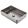 Раковина ABBER Wasser Kreis AF2401SP встраиваемая сверху, сатин Раковина ABBER Wasser Kreis AF2401SP встраиваемая сверху, сатин