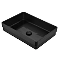 Раковина ABBER Wasser Kreis AF2401MB встраиваемая сверху, черная матовая Раковина ABBER Wasser Kreis AF2401MB встраиваемая сверху, черная матовая