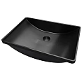 Раковина ABBER Wasser Kreis AF2404MB встраиваемая сверху, черная матовая Раковина ABBER Wasser Kreis AF2404MB встраиваемая сверху, черная матовая
