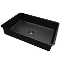 Раковина ABBER Wasser Kreis AF2402MB встраиваемая снизу, черная матовая Раковина ABBER Wasser Kreis AF2402MB встраиваемая снизу, черная матовая