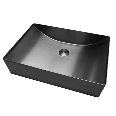 Раковина ABBER Wasser Kreis AF2403GM накладная, оружейная сталь Раковина ABBER Wasser Kreis AF2403GM накладная, оружейная сталь