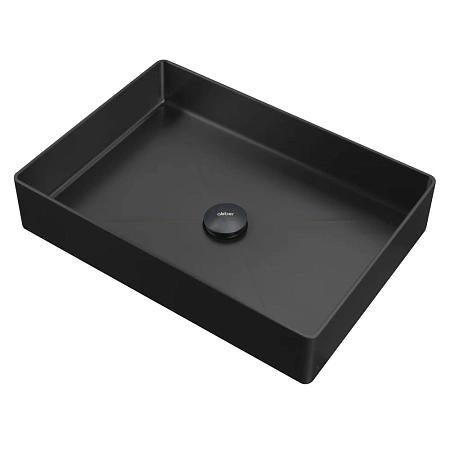 Раковина ABBER Wasser Kreis AF2400MB накладная, черная матовая Раковина ABBER Wasser Kreis AF2400MB накладная, черная матовая