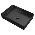 Раковина ABBER Wasser Kreis AF2400MB накладная, черная матовая Раковина ABBER Wasser Kreis AF2400MB накладная, черная матовая
