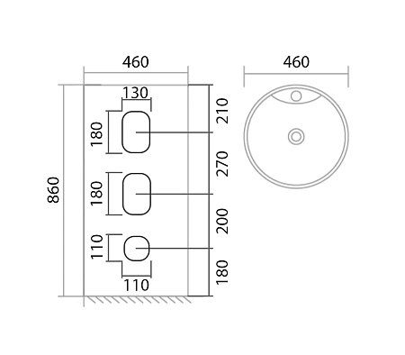 Раковина напольная ABBER Bequem AC2132 белая Раковина напольная ABBER Bequem AC2132 белая