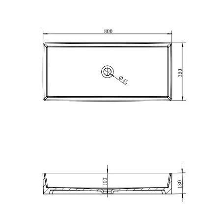 Раковина ABBER Rechteck AC2219 накладная, белая Раковина ABBER Rechteck AC2219 накладная, белая