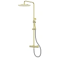 Душевая система ABBER Wasser Kreis 316 AF8160BG без излива, термостат, брашированное золото Душевая система ABBER Wasser Kreis 316 AF8160BG без излива, термостат, брашированное золото