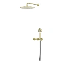 Душевая система ABBER Wasser Kreis 316 AF8151BG скрытого монтажа без излива, термостат, брашированное золото Душевая система ABBER Wasser Kreis 316 AF8151BG скрытого монтажа без излива, термостат, брашированное золото