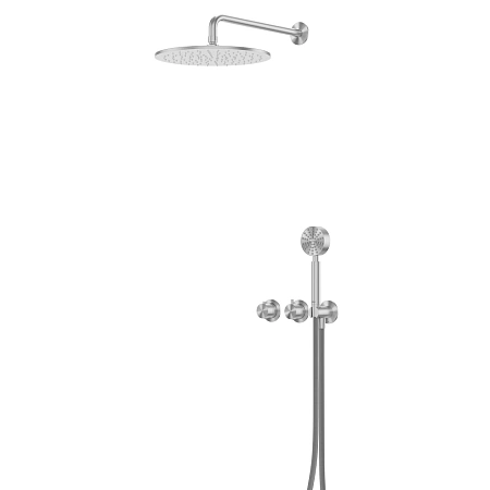 Душевая система ABBER Wasser Kreis 316 AF8151BST скрытого монтажа без излива, термостат, брашированная сталь Душевая система ABBER Wasser Kreis 316 AF8151BST скрытого монтажа без излива, термостат, брашированная сталь