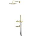 Душевая система ABBER Emotion 316 AF8850BG скрытого монтажа с изливом, термостат, брашированное золото Душевая система ABBER Emotion 316 AF8850BG скрытого монтажа с изливом, термостат, брашированное золото
