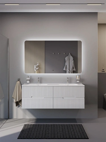 Зеркало CEZARES DUET CZR-SPC-DUEт-1400-800-LED-MOV 1400x800x30 с интерьерной подсветкой и датчиком включения Зеркало CEZARES DUET CZR-SPC-DUEт-1400-800-LED-MOV 1400x800x30 с интерьерной подсветкой и датчиком включения