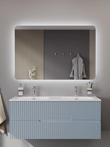 Зеркало CEZARES DUET CZR-SPC-DUEт-1200-800-LED 1200x800x30 с интерьерной подсветкой, без выключателя Зеркало CEZARES DUET CZR-SPC-DUEт-1200-800-LED 1200x800x30 с интерьерной подсветкой, без выключателя