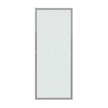 Боковая стенка Grossman Style 200.K33.05.100.10.02 (100х195) хром, стекло шиншилла