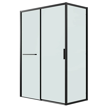 Боковая стенка Grossman Style 200.K33.05.100.21.00 (100х195) черный матовый, стекло прозрачное Боковая стенка Grossman Style 200.K33.05.100.21.00 (100х195) черный матовый, стекло прозрачное