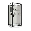 Душевая кабина Niagara Standart ST100/15Q/BL/BK (100х100х200) квадрат, поддон 15см, распашная, профиль черный, без крыши Душевая кабина Niagara Standart ST100/15Q/BL/BK (100х100х200) квадрат, поддон 15см, распашная, профиль черный, без крыши
