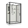 Душевая кабина Niagara Standart ST100/80/15Q/BL/BK (100х80х200) прямоугольник, поддон 15см, распашная, профиль черный, без крыши Душевая кабина Niagara Standart ST100/80/15Q/BL/BK (100х80х200) прямоугольник, поддон 15см, распашная, профиль черный, без крыши