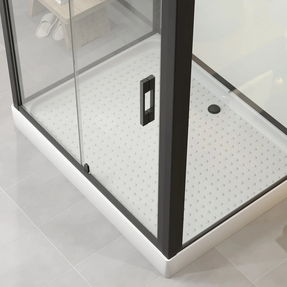 Душевая кабина Niagara Standart ST100/80/15Q/BL/BK (100х80х200) прямоугольник, поддон 15см, распашная, профиль черный, без крыши — Изображение 6