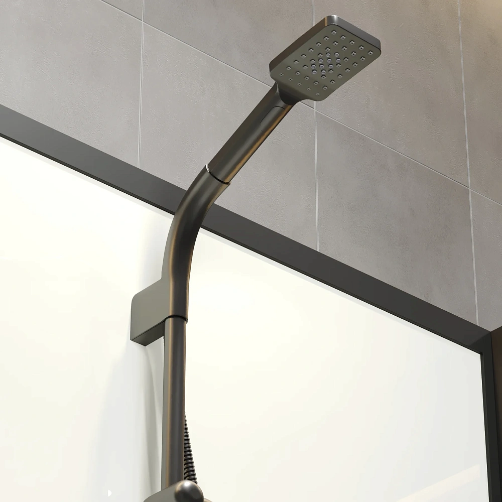 Душевая кабина Niagara Standart ST100/80/15Q/BL/BK (100х80х200) прямоугольник, поддон 15см, распашная, профиль черный, без крыши — Изображение 8
