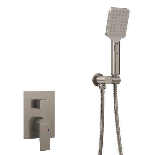 Душевая система Grossman Classic 501.K35.04.120 скрытого монтажа, брашированный никель Душевая система Grossman Classic 501.K35.04.120 скрытого монтажа, брашированный никель