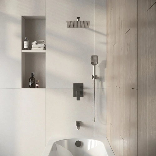 Душевая система Grossman Style 501.K35.05.120 скрытого монтажа, брашированный никель Душевая система Grossman Style 501.K35.05.120 скрытого монтажа, брашированный никель