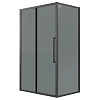 Душевой уголок Grossman Cosmo 120.K33.02.1010.21.10 (100х100х195) дверь раздвижная, черный матовый, стекло тонированное