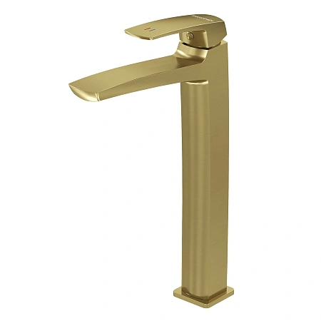Смеситель для раковины Grossman Mercury 520.K35.10.320 золото сатиновый Смеситель для раковины Grossman Mercury 520.K35.10.320 золото сатиновый