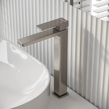 Смеситель для раковины Grossman Style 520.K35.05.120 брашированный никель Смеситель для раковины Grossman Style 520.K35.05.120 брашированный никель