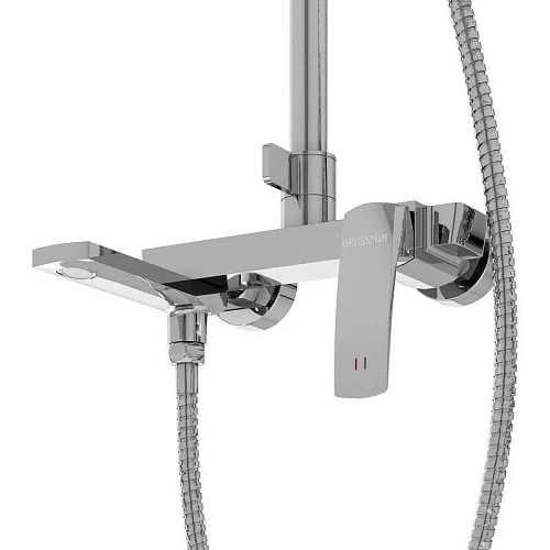 Душевая система Grossman Mercury 500.K35.10.100 хром глянцевый Душевая система Grossman Mercury 500.K35.10.100 хром глянцевый