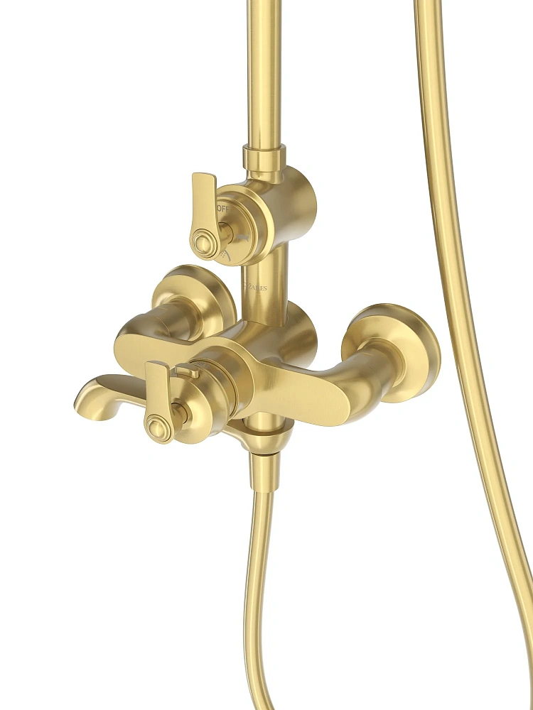 Душевая система CEZARES LIBERTY-CVD-BORO брашированное золото — Изображение 7