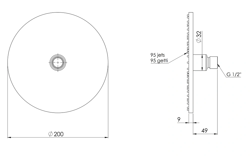 Верхний душ Remer 359MM20NZX никель брашированный — Изображение 2