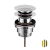 Донный клапан Remer 905CCR114GP универсальный 1”1/4 золото глянцевое