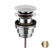 Донный клапан Remer 905CCR114CH универсальный 1”1/4 шампань брашированная