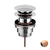Донный клапан Remer 905CCR114RP универсальный 1”1/4 медь брашированная