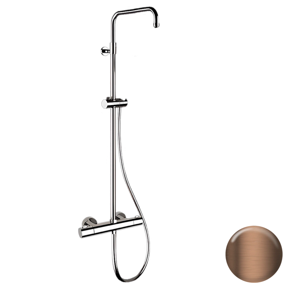 Душевая система Remer Elegance EQ32ASSDCU термостатическая, медь брашированная — Изображение 1