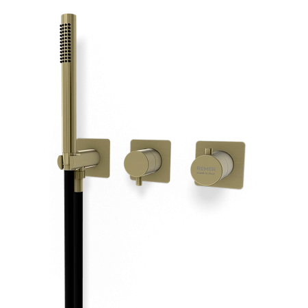 Смеситель для душа Remer X Style XT97D2QPWBCH шампань брашированная Смеситель для душа Remer X Style XT97D2QPWBCH шампань брашированная