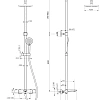 Душевая система Paini Nove 09CR687THD250F3D110 с термоcтатом, хром Душевая система Paini Nove 09CR687THD250F3D110 с термоcтатом, хром