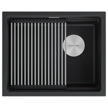 Кухонная мойка Paulmark LUMI-PRO 55 UNI IT-GRANIT LU-PRO 55-AN антрацит 550х450