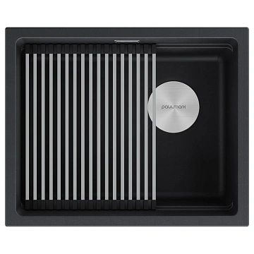 Кухонная мойка Paulmark LUMI-PRO 55 UNI IT-GRANIT LU-PRO 55-BLM черный 550х450
