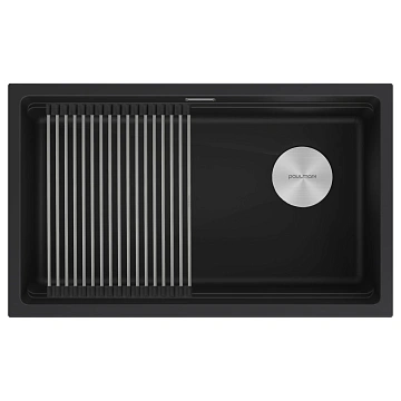 Кухонная мойка Paulmark LUMI-PRO 74 UNI IT-GRANIT LU-PRO 74-AN антрацит 740х450