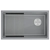 Кухонная мойка Paulmark LUMI-PRO 74 UNI IT-GRANIT LU-PRO 74-GRM серый металлик 740х450 Кухонная мойка Paulmark LUMI-PRO 74 UNI IT-GRANIT LU-PRO 74-GRM серый металлик 740х450