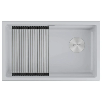 Кухонная мойка Paulmark LUMI-PRO 74 UNI IT-GRANIT LU-PRO 74-WH белый 740х450