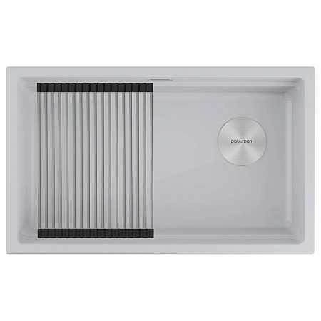 Кухонная мойка Paulmark LUMI-PRO 74 UNI IT-GRANIT LU-PRO 74-WH белый 740х450 Кухонная мойка Paulmark LUMI-PRO 74 UNI IT-GRANIT LU-PRO 74-WH белый 740х450