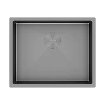 Кухонная мойка Paulmark NEXT 54 UNI PM215444-GM-M матовая вороненая сталь 540х440мм