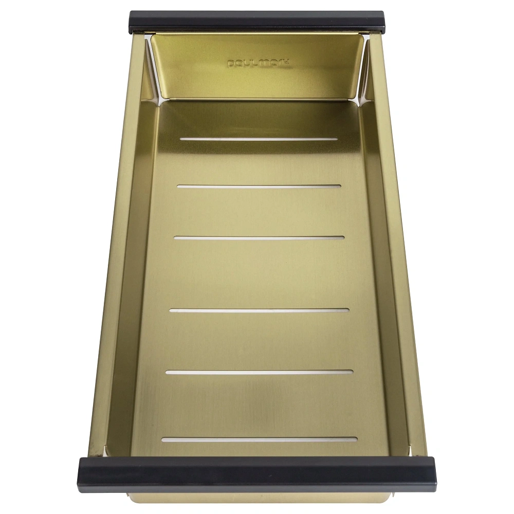 Кухонная мойка Paulmark NEXT-MULTI SINK 54 UNI PM785445-LG светлое золото 540х450мм — Изображение 5