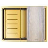 Кухонная мойка Paulmark NEXT-MULTI SINK 58 UNI PM785845-BG брашированное золото 580х450мм