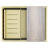 Кухонная мойка Paulmark NEXT-MULTI SINK 58 UNI PM785845-LG светлое золото 580х450мм
