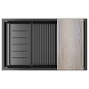 Кухонная мойка Paulmark NEXT-MULTI SINK 74 UNI PM787445-GM вороненая сталь 740х450мм
