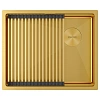 Кухонная мойка Paulmark NEXT-PRO 54 UNI PM705445-BG брашированное золото 540х450мм