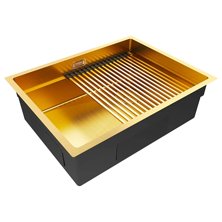 Кухонная мойка Paulmark NEXT-PRO 54 UNI PM705445-LG светлое золото 540х450мм Кухонная мойка Paulmark NEXT-PRO 54 UNI PM705445-LG светлое золото 540х450мм