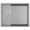 Кухонная мойка Paulmark NEXT-PRO 54-L UNI PM705445-L-BS брашированная нерж.сталь 540х450мм Paulmark